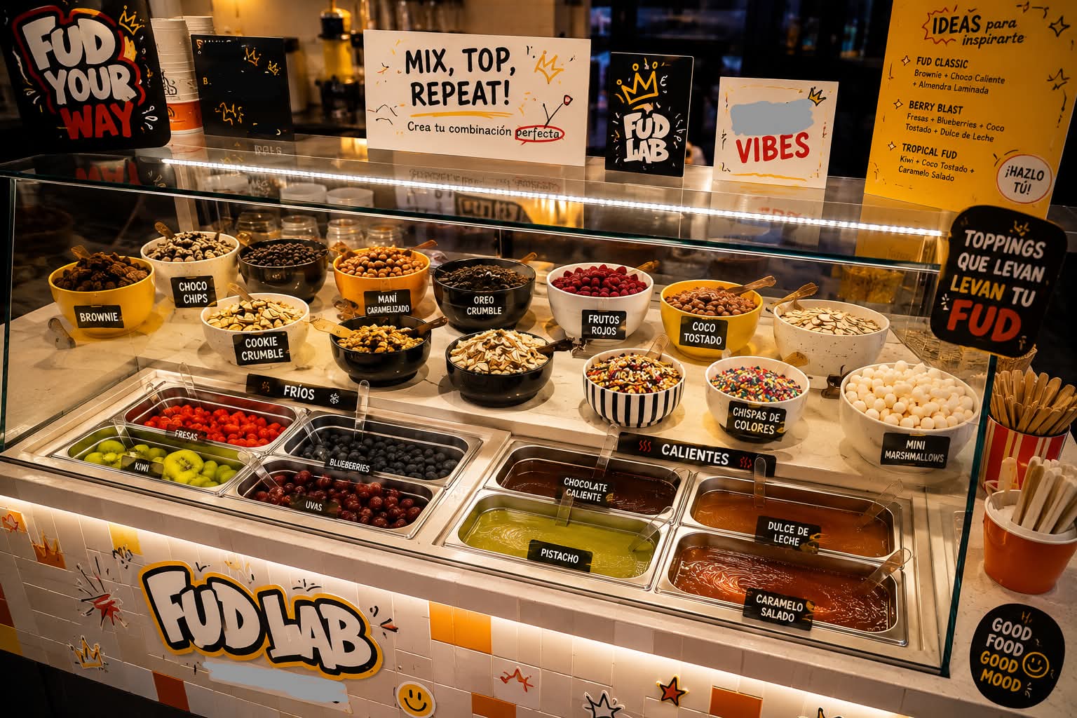 The Fud Bar, barra de toppings 100% natural
